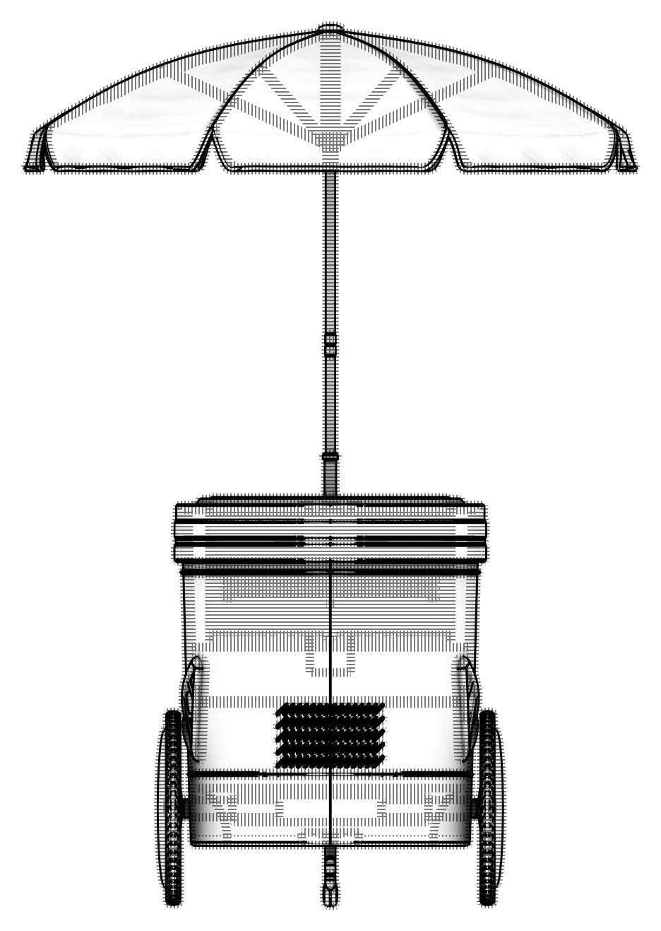 Front line view of the Barattolone