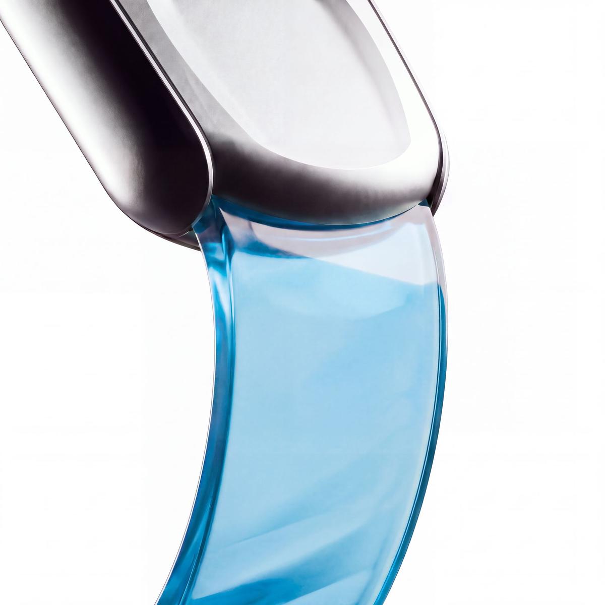 Translucent blue strap